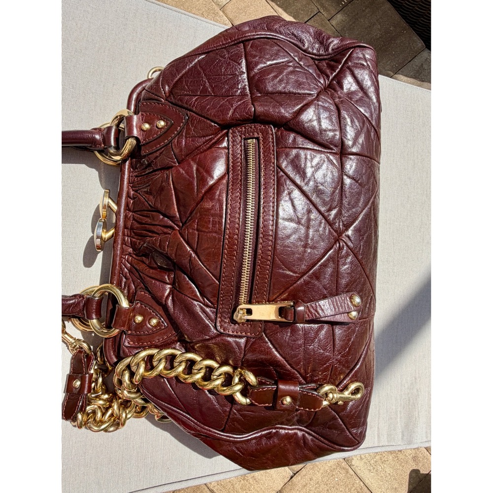 Marc Jacobs Espresso Chocolate Brown Patchwork Quilted Leather Vintage Stam Bag - Picture 4 of 17